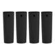 thumbnail image 1 of Soporte de mango caliente de silicona Uxcell, 4 piezas, funda de mango resistente al calor para sartenes, funda para planchas, negro, 1 of 6