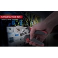 thumbnail image 3 of Carbon Steel Ratcheting Crimping Tool Kit with 1800 Conductor End Sleeves, 4-Axis Design, Pressure Adjustment & Quick-Release Lock, Ergonomic Handles, AWG 23-7 (Black & Red, 6.9x2.7in), 3 of 5