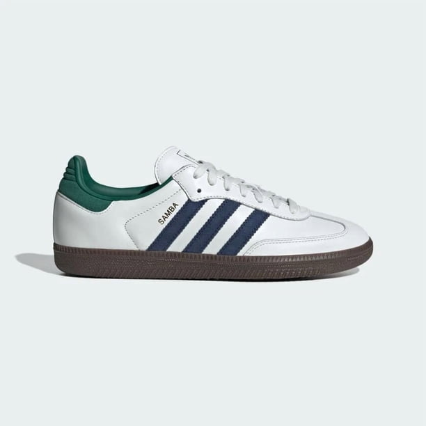 Adi-das Originals SAMBA OG IH4882 Black White / Collegiate Green / Active Green