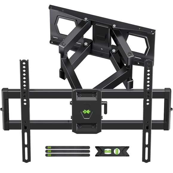 Full Motion TV Wall Mount for Most 37"-84" Flat Screen TV, Swivel or Tilt TV Wall Bracket with Dual Articulating Arms, for 12"-16" Wood Studs, Max VE