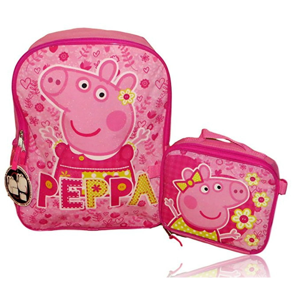 Eone Peppa Pig Backpack with Detachable Insulated Lunch Box Walmart
