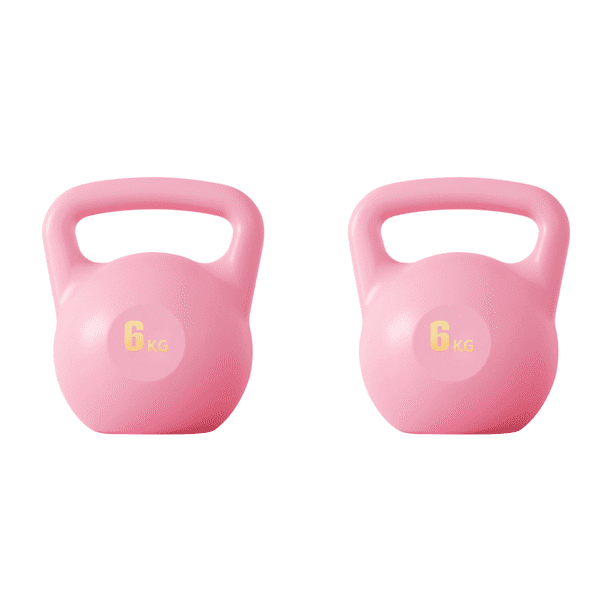 Pesas Rusas 6 Llenas para Equipos Gimnasia en El () Rosa
