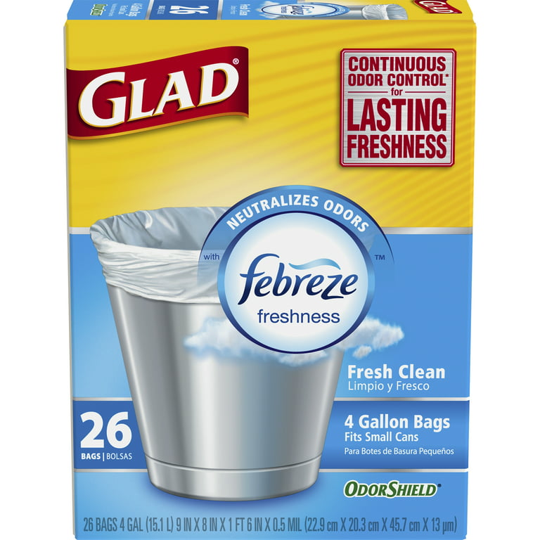 Glad Small Trash Bags 4 Gal (26 ct), Delivery Near You