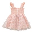 thumbnail image 2 of Spazoro Toddler Baby Girls Dress Skirts, Suspenders 2025 Saving Princess Pageant Party Birthday Wedding Butterfly Mesh Dresses for Child Girls Pink Size 80, 2 of 5