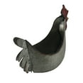 thumbnail image 2 of Zeckos Galvanized Metal Rooster Planter Farmhouse Indoor Outdoor Decor, 2 of 2