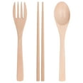 thumbnail image 1 of Kitchen Utensils,3PCS/Set Spoon Fork Chopstick Kitchen Cutlery Set Travel Cutlery Top-Notch Performance, 1 of 14