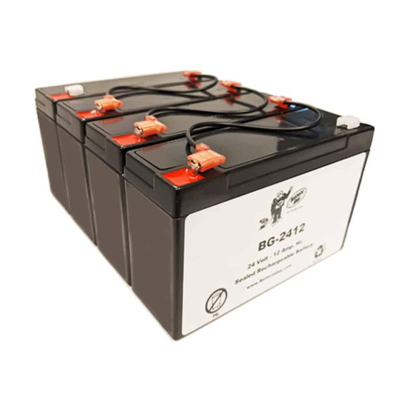 BatteryGuy ELB2410 & ELB2412A Remplacement 24V 12Ah Batterie SLA Équivalent de Marque (Rechargeable) - Quantité de 1
