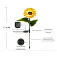 thumbnail image 3 of Fiudx Luces de Jardín de Girasol, Diseño Floral Led para Exteriores, Tallos y Hojas Ajustables, Resistentes a La Intemperie, Decoración para Patio, Camino, Activación Nocturna Automática, Paquete de, 3 of 6