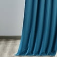 thumbnail image 4 of Half Price Drapes Tsunami Blue Room Darkening Curtains for Bedroom (1 Panel), 50W X 63L, 4 of 6