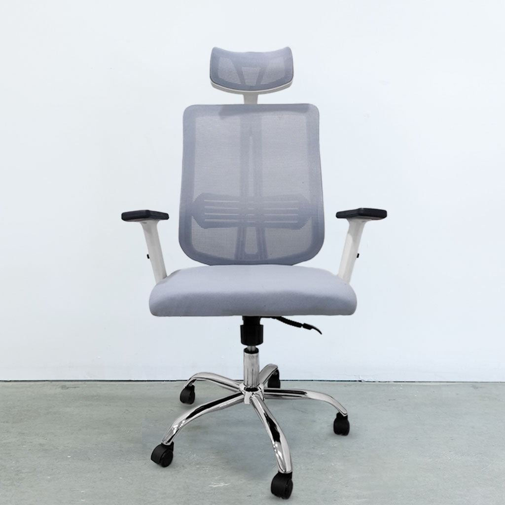 MotionGrey Stylish Ergonomic Mesh Office Chair Comfortable Computer Desk Breathable Ergonomic with Adjustable Head Armrest Lumbar Computer Home Office Grey Walmart