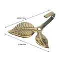 thumbnail image 2 of UPGRATOR 6Ud De Metal Dorados Formato Hoja Para Colgar Abrigos Y Toallas Vintage, 2 of 8