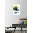 thumbnail image 3 of NFL Los Angeles Rams - Drip Helmet 20 Wall Poster, 14.725" x 22.375" Framed, 3 of 4