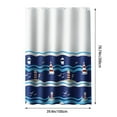 thumbnail image 3 of Hezzwei Shower Curtain Waterproof Fabric Shower Curtain Or Polyester Soft Cloth & Hotel Quality Machine Washable White Shower Curtain Liner For Bath Tub, 3 of 3