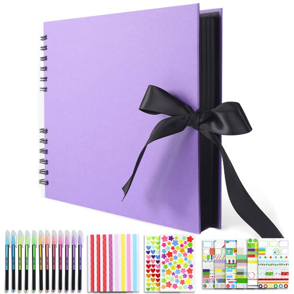 Álbum de Recortes Vienrose 28x20 cm 80 Páginas Púrpura