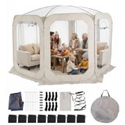 SHegdu Bubble Tent for 6-8 Person Portable Transparent Igloo Tent Dome 12x7ft with Rain Cover & Storage Bag Bubble House for Camping Parties And Stargazing
