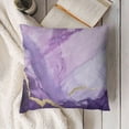 thumbnail image 3 of YINGXI  Purple Gold Marble Throw Pillow Covers Modern Abstract Marble Texture Decorative Pillow Cases Lilac Cushion Covers for Couch Sofa Bed Home Decor 24x24in, 3 of 5
