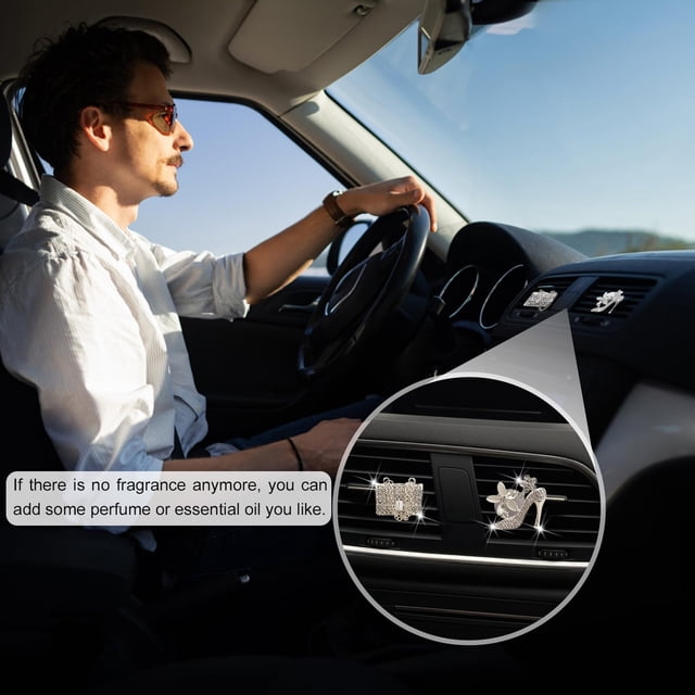 ZheElen 2pieces Car Vent Clip Diffuser Exquisite Craft Easy Installation Stable Fixation Diffuser Vent Clip 1Set