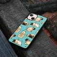 thumbnail image 4 of FINCIBO Soft Rubber Protector Cover Case for Apple iPhone 13 6.1" 2021 (NOT FIT Apple iPhone 13 mini 5.4" 2021/iPhone 13 Pro 6.1" 2021/iPhone 13 Pro Max 6.7" 2021), Pug Funny Playful Postures Teal, 4 of 5