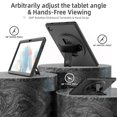 thumbnail image 3 of K-Lion Rugged Case for Samsung Galaxy Tab A8 10.5 inch X200 X205,Kids Friendly Heavy Duty Silicone Case Hand Strap Kickstand Shockproof 3-Layer Protection Cover for Samsung Galaxy Tab A8 10.5 , Black, 3 of 7