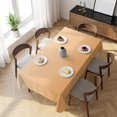thumbnail image 3 of Orange Striped Table Cloth Waterproof Tablecloths, Modern Minimalist Vertical Stripes Art Tablecloth Dining Table Cover for Kitchen Party Tabletop Outdoor, Rectangle Tablecloth 54x108 Inch, 3 of 8