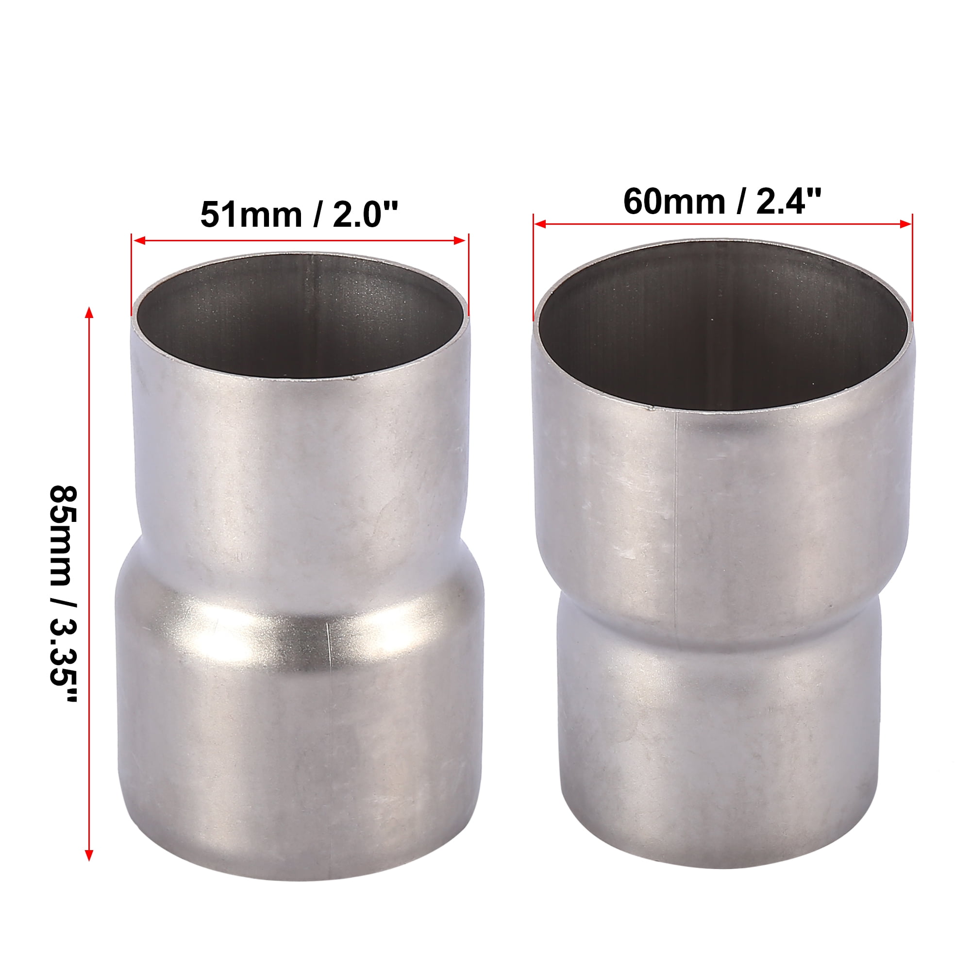 Motorcycle Exhaust Escape Pipe adapter 60-51mm 51-38mm
