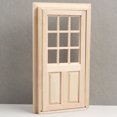 thumbnail image 2 of KAKOWELY Puerta de casa pequeña, puerta de madera, puerta de muebles en miniatura para decoración, 2 of 5