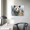 thumbnail image 3 of COMIO  Black Bear On Blue Gallery Wrapped Canvas Wall Art, 3 of 4