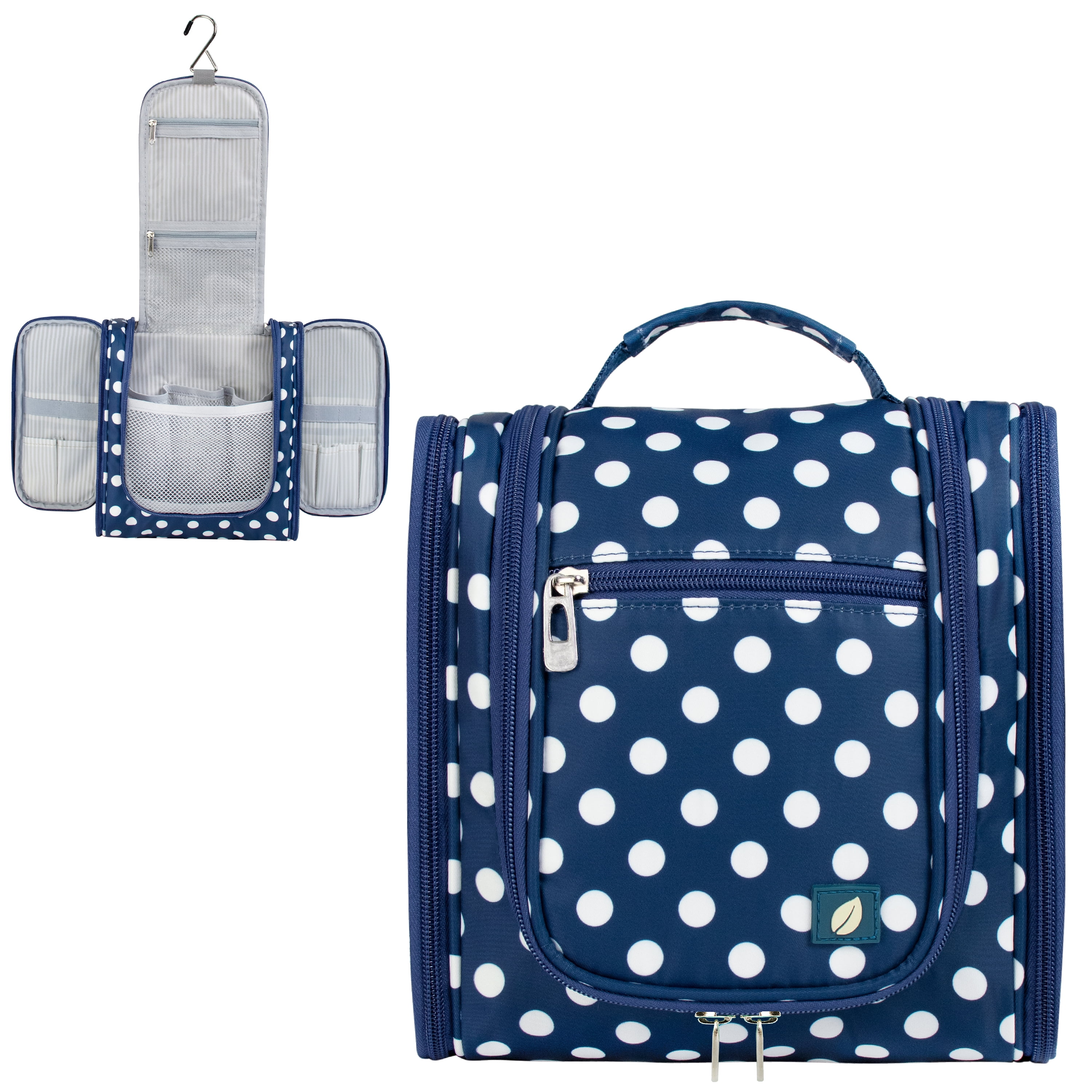 PAVILIA Hanging Toiletry Bag for Women Men, Travel Toiletry Bag