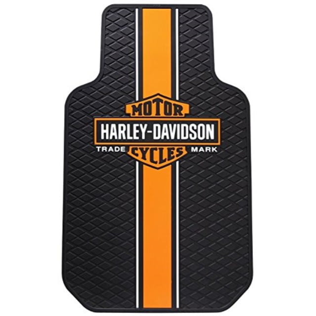 harleydavidson set of 2 traditional b&s front floor mats