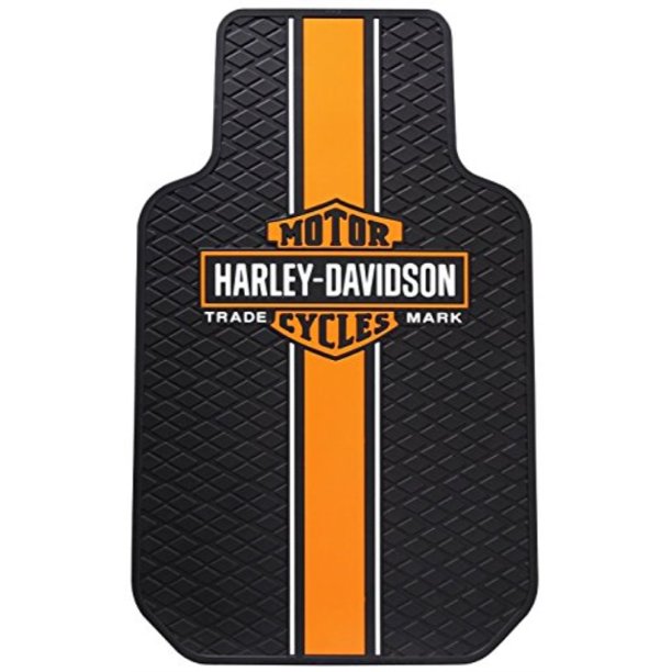 harleydavidson set of 2 traditional b&s front floor mats
