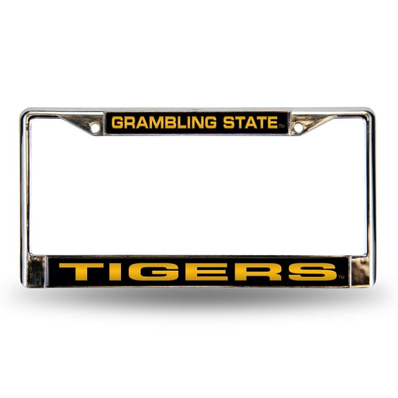 Grambling State Tigers Chrome Metal Laser Cut License Plate Frame