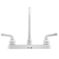 thumbnail image 3 of Dura Faucet DF-PK210C-WT Hi-Rise RV Kitchen Sink Faucet with Classical Levers (White), 3 of 7
