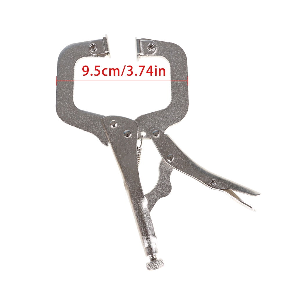 findmall 5Pcs 6 Inch Locking C Clamps with Swivel Pads Heavy Duty C-Type Locking Plier Table and Tool Vise Grip