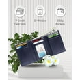 thumbnail image 5 of Vegan Leather Trifold Wallets For Men - Cruelty Free Non Leather Mens Wallet With ID Window Gifts For Men, 5 of 6