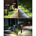thumbnail image 6 of ROSHWEY 8PCS Solar Sidewalk Lights Outdoor Waterproof, Auto On/Off Solar Pathway Lights for Yard, Patio, Lawn, Walkway, Driveway, Cool Light, 6 of 6