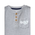 thumbnail image 2 of Bluey Toddler Boys Holiday Thermal Henley Shirt with Long Sleeves, Sizes 12M-5T, 2 of 7