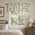 thumbnail image 2 of SPXUBZ White Green Polka Dot Window Valance Kitchen Curtain Valance Rod Pocket Home Decor, 2 of 5