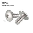 thumbnail image 2 of Tornillos de máquina Unique Bargains, tornillo Phillips M4x8mm, acero inoxidable 304, fijaciones 30Pcs, 2 of 3