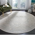 thumbnail image 2 of SAFAVIEH Reflection Dermot Traditional Area Rug, Light Grey/Cream, 3' x 3' Round, 2 of 5