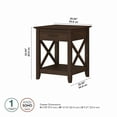 thumbnail image 6 of Bush Furniture Key West End Table with Storage in Bing Cherry, 6 of 7