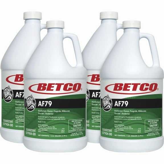 Betco AF79 Acid-Free Restroom Cleaner - Ready-To-Use - 128 fl oz (4 quart) - Citrus Bouquet Scent - 4 / Carton - Blue | Bundle of 5 Cartons