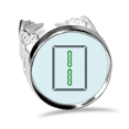 thumbnail image 1 of Anillo de compromiso ajustable Unbranded Mahjong azulejos patrón Bamboo Bar, 1 of 3