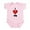 Petal Pink, variant on CafePress - Vintage I Heart Pig Infant Bodysuit - Baby Light Bodysuit, Size Newborn - 24 Months