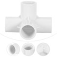 thumbnail image 2 of MasteelfCA 10pcs Water Pipe Corner Connectors Pipe Corner Fittings Four-Way Connectors, 2 of 7
