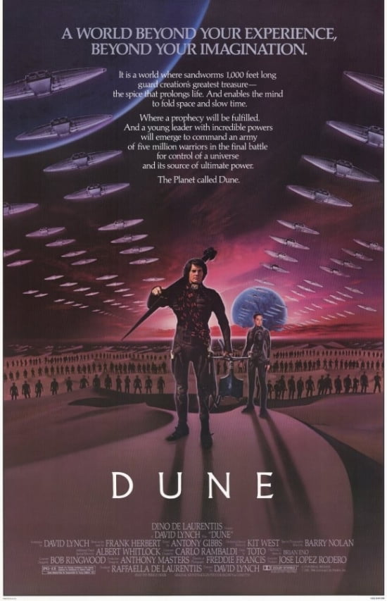 Vintage 1984 Original Dune Movie Poster 22"x34"  Excellent Rolled! Set of 3 