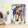 thumbnail image 5 of FMSHPON Rainbow Horse Clipboard Hardboard Wood Nursing Clip Board and Pull for Standard A4 Letter 13x9 inches, 5 of 7