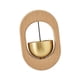 thumbnail image 3 of Timbre de puerta de madera creativo y único para el hogar. oval, 3 of 9
