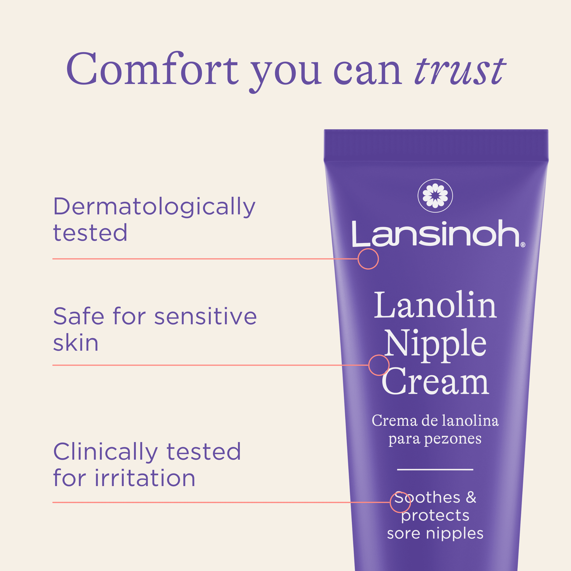 Lansinoh Lanolin Nipple Cream, 1.41 oz
