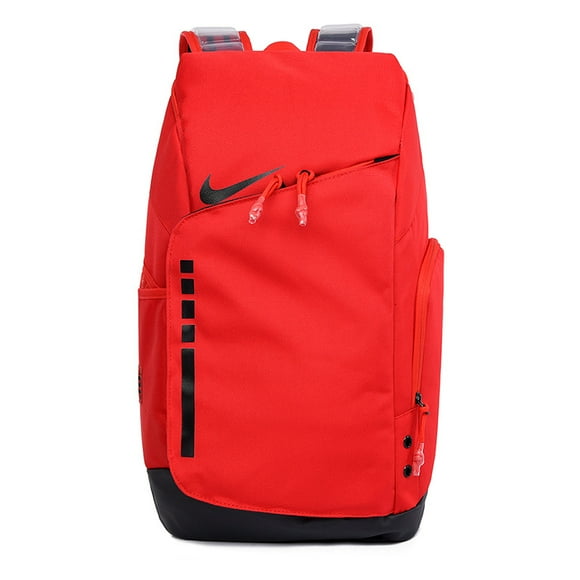 NIKES NIKES large capacity backpack basketball elite air cushion backpack travel bag training leisure sports bag fitness Black rose red