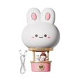 thumbnail image 1 of Nursery Nightlight Cartoon Bunny Hot Air Balloon Desk Night Light Tabletop Ornaments Home Novelty Li, 1 of 5